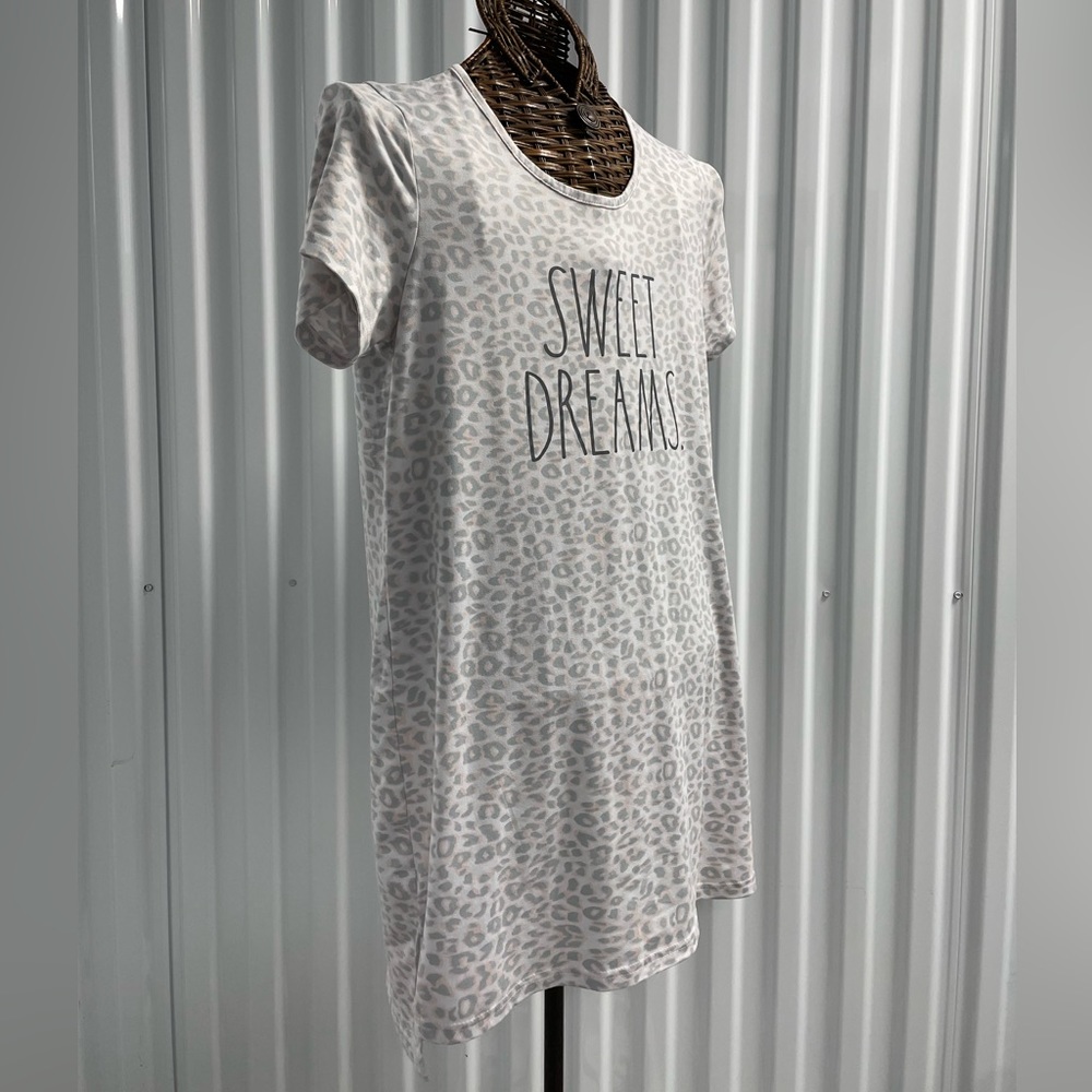 Rae Dunn Sweet Dreams Leopard Print Nightie size Medium - Picture 3 of 8